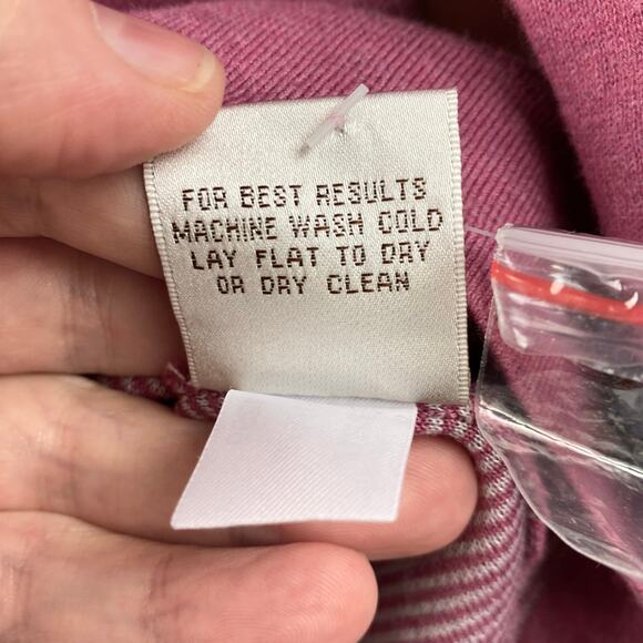 Peter Millar Pink Quarter Zip Pullover Sweater Size M Cotton New Without Tag - Picture 6 of 7